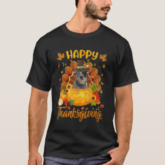 Happy Thanksgiving Australian Cattle Dog Turkey Pu T-Shirt