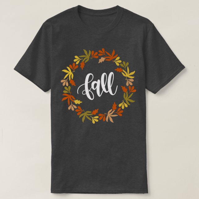 Happy Thanksgiving Autumn Fall Pumpkin Spice501  T-Shirt (Design Front)