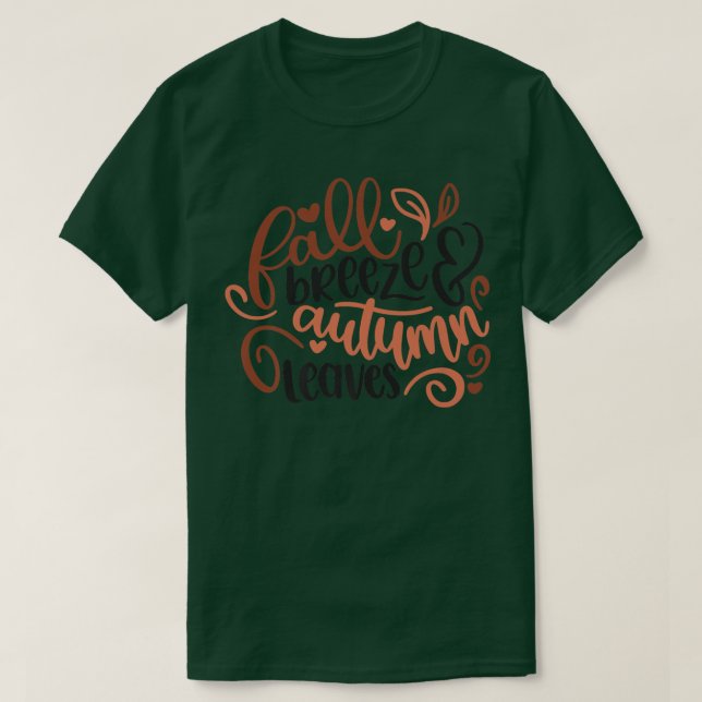 Happy Thanksgiving Autumn Fall Pumpkin Spice T-Shirt (Design Front)