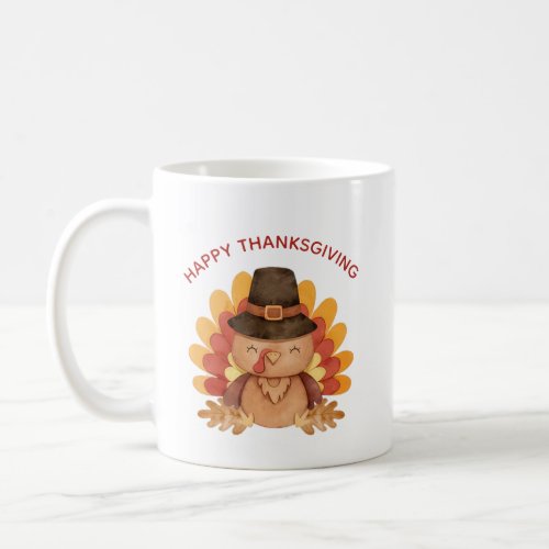 Happy Thanksgiving Autumn Gobble Coffee Mug