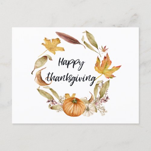 Happy Thanksgiving Autumn Greeting Card