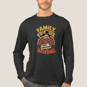 Happy Thanksgiving Autumn Leaves Tri-Blend Shirt