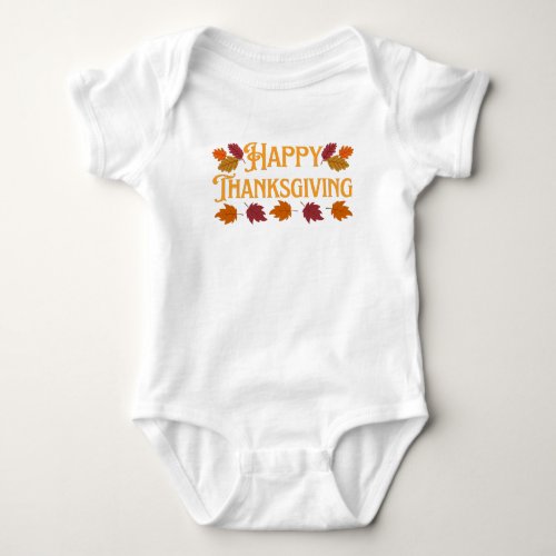 Happy Thanksgiving  Baby Bodysuit