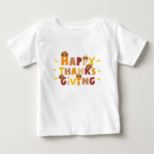 Happy Thanksgiving Baby Outfit  T-Shirt