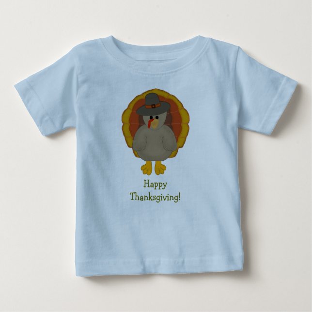 Happy Thanksgiving Baby Tshirt (Front)