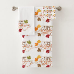 thanksgiving hand towels bathroom