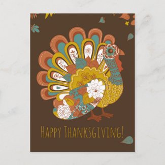 Happy Thanksgiving Beautiful Turkey Card