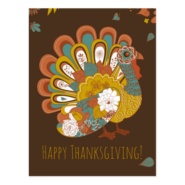 Happy Thanksgiving Beautiful Turkey Card