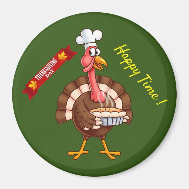 Happy Thanksgiving Best Magnet (Front)
