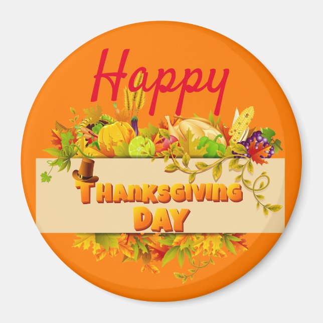 Happy Thanksgiving Best magnet (Front)