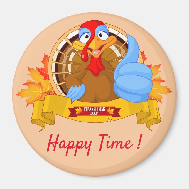 Happy Thanksgiving Best Magnet (Front)