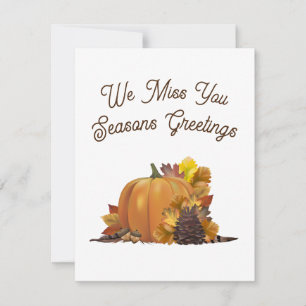 Happy Thanksgiving Blank Greeting Cards