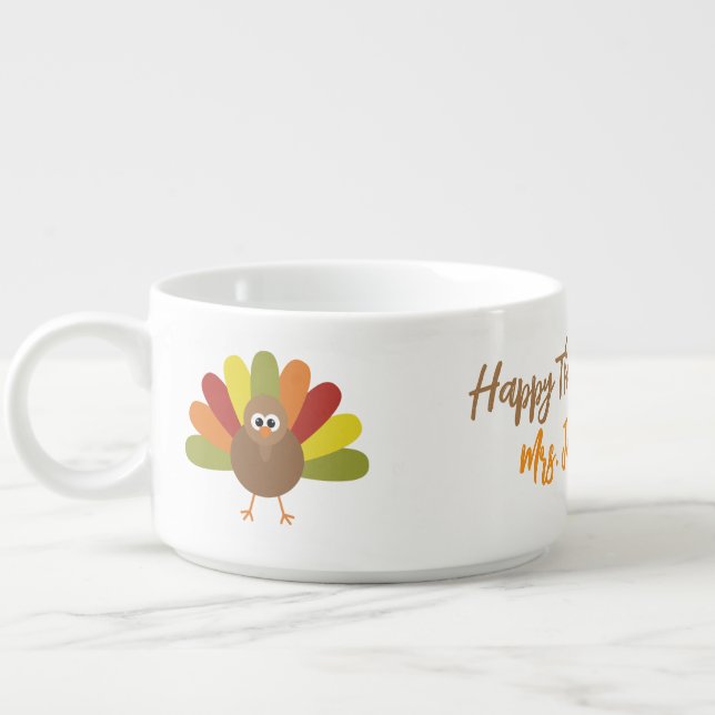 Happy Thanksgiving  Bowl (Right)