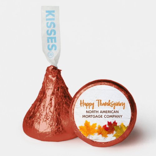 Happy Thanksgiving Business Autumn Leaves Company Hersheys Kisses