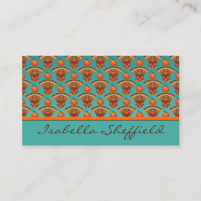 Happy Thanksgiving Business Card (Front)