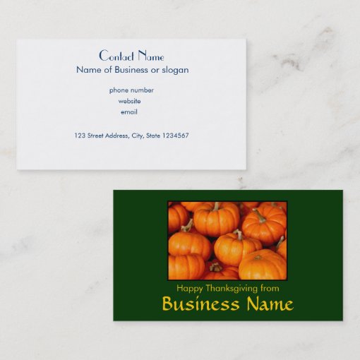 Hallmark thanksgiving business cards