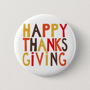 Happy Thanksgiving! Button