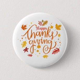 Happy Thanksgiving  Button