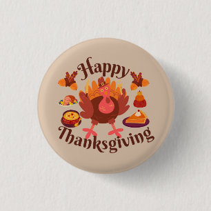 Happy Thanksgiving Button