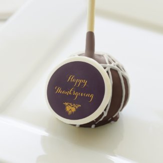 Happy Thanksgiving Cake Pops by RoseWrites