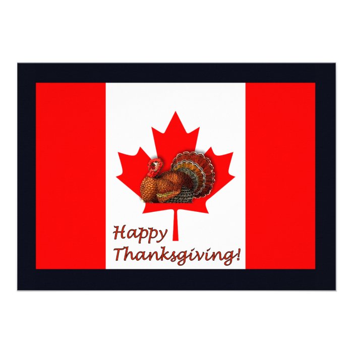 Patriotic Canada day Canadian thanksgiving turkey Postage Stamp