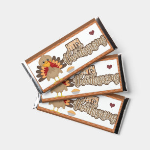 Happy Thanksgiving Candy Bar Wrapper Party Favors