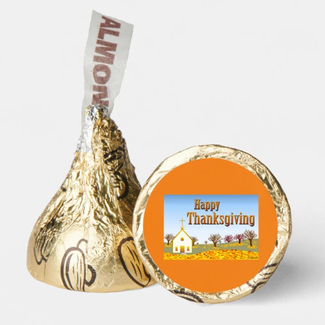 Happy Thanksgiving Candy Hershey®'s Kisses® (Front)