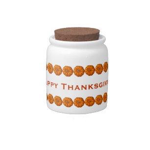 Happy Thanksgiving Candy Jar