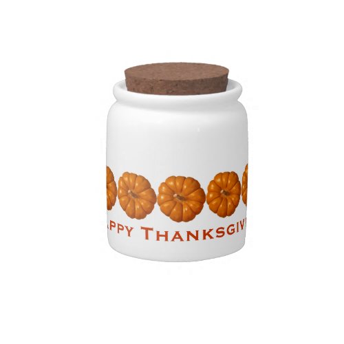 Happy Thanksgiving Candy Jar