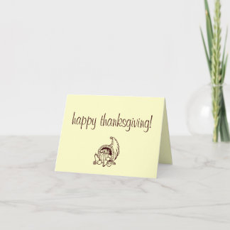 "happy thanksgiving!" card