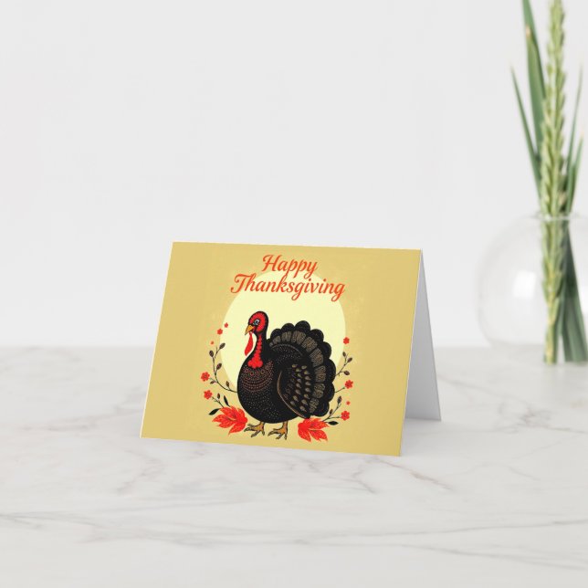 Happy Thanksgiving Card (Front)