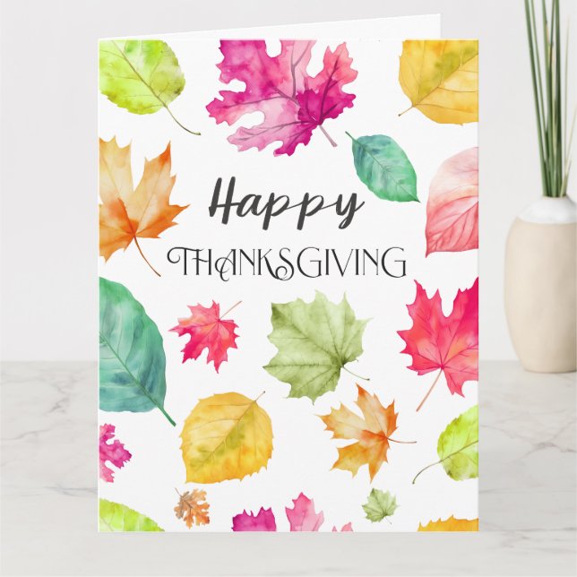 Happy Thanksgiving Card (Front)