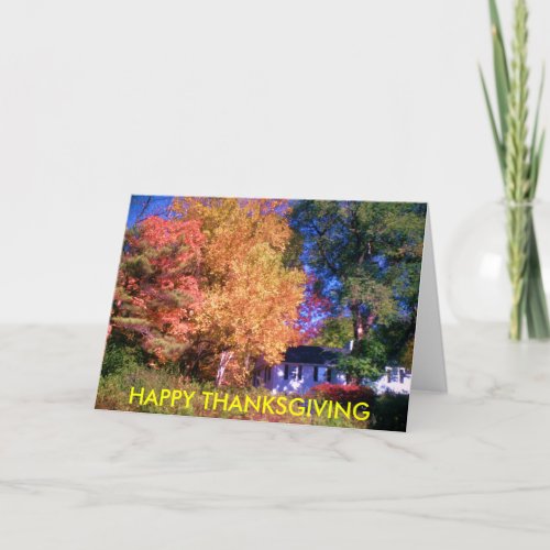 HAPPY THANKSGIVING card