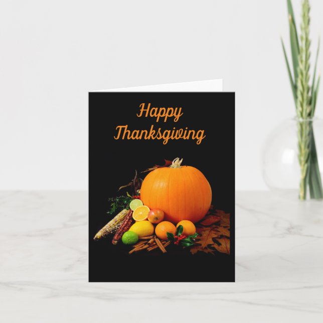 Happy Thanksgiving Card (Front)