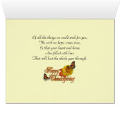 Happy Thanksgiving card butterflies (Inside Horizontal (Bottom))