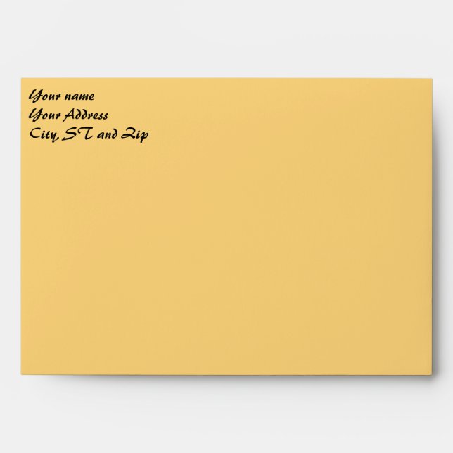 Happy Thanksgiving Card Envelope (Front)