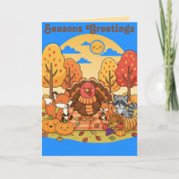 Happy Thanksgiving Card for Kids