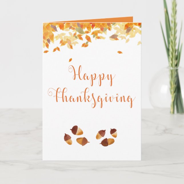 Happy Thanksgiving card personalize (Front)
