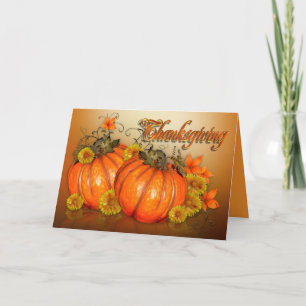 Happy Thanksgiving card with poem