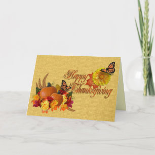 Happy Thanksgiving card with poem