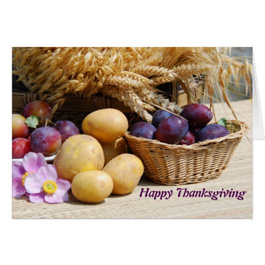 Happy Thanksgiving Cards (Front Horizontal)
