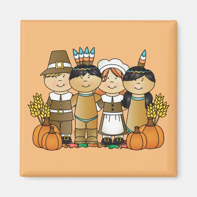 Happy Thanksgiving Children Magnet (Front)