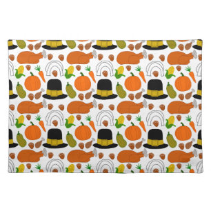 Happy Thanksgiving Cloth Placemat