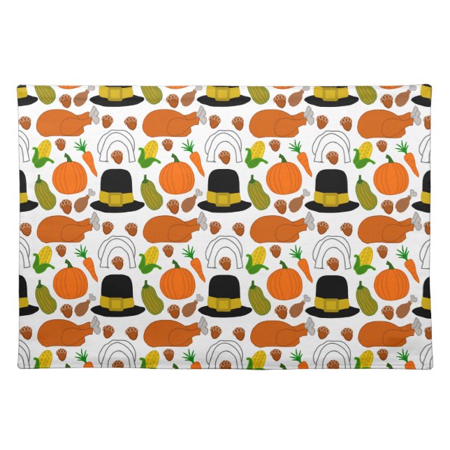 Happy Thanksgiving Cloth Placemat (Front)
