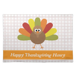 Happy Thanksgiving Cloth Placemat