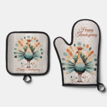 Happy Thanksgiving Colorful Turkey Golden Stars