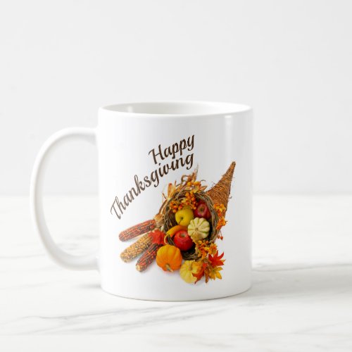 Happy Thanksgiving Cornucopia Classic Mug