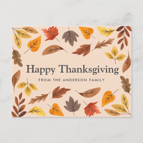 Happy Thanksgiving Customizable Card