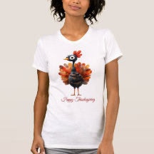 Happy Thanksgiving Cute Colorful Baby Turkey Women