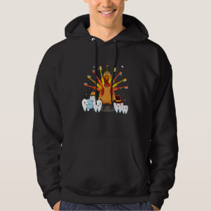 Happy Thanksgiving Cute Turkey Teeth Toothbrush De Hoodie